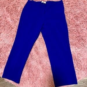 Kasper Women’s Dress Pants Straight Leg Royal Blue Size 18